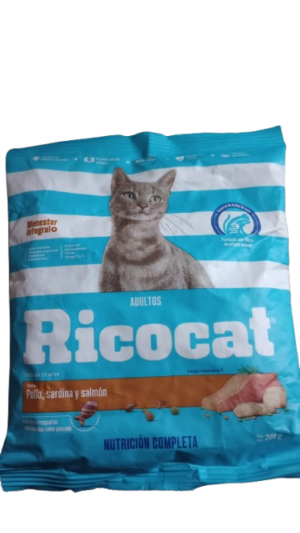 Ricocat Adu Pollo/Sardina/Salmon Bolsa 200g