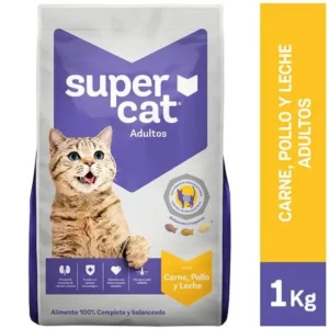 Supercat Adu. Carne/Pollo/Leche Bolsa 1kg (370080)
