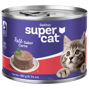 Supercat Gatito Pate Carne Lata 180g (6.34oz)