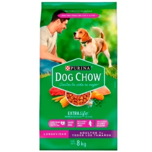 Dog Chow Adu Longevidad 7+ T/T Bolsa 8Kg