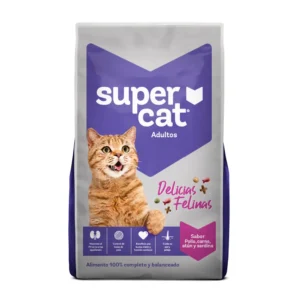 Supercat Adu Delicias Fel Pollo/Carne/Atun/Sard Bolsa 1Kg
