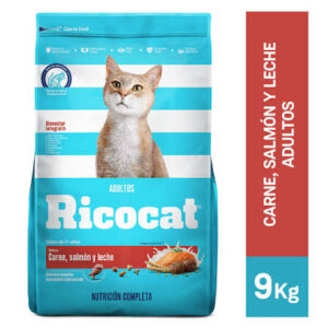 Ricocat Adu. Carne/Salmon/Leche Bolsa 9kg (132257)